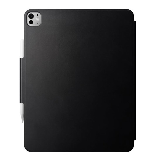 Husa din piele naturala Nomad Leather Folio compatibila cu iPad Pro 13 inch 2024 Black (Ingredi, NM013053858) by www.silkase.ro