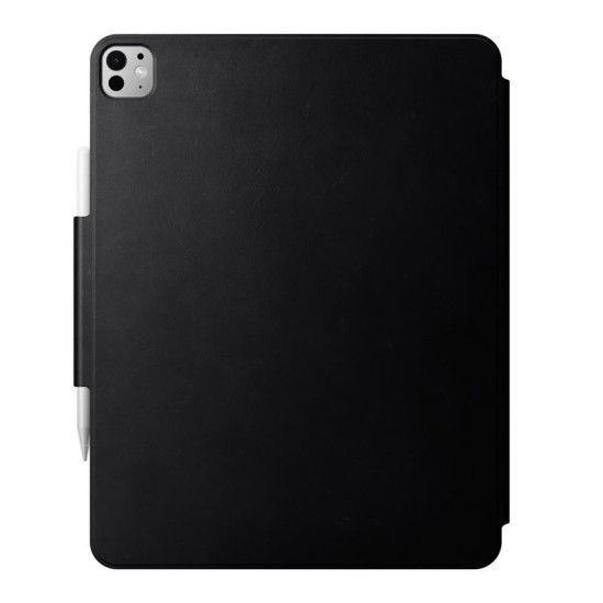 Husa din piele naturala Nomad Leather Folio compatibila cu iPad Pro 13 inch 2024 Black (Ingredi, NM013053858) by www.silkase.ro