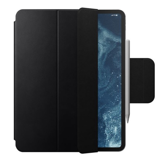 Husa din piele naturala Nomad Leather Folio compatibila cu iPad Pro 13 inch 2024 Black (Ingredi, NM013053858) by www.silkase.ro