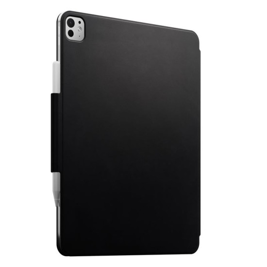 Husa din piele naturala Nomad Leather Folio compatibila cu iPad Pro 13 inch 2024 Black (Ingredi, NM013053858) by www.silkase.ro