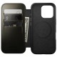Husa din piele naturala NOMAD Leather Folio MagSafe compatibila cu iPhone 16 Pro Green Chrome (iPhone 15 Pro, NM01385585) by www.silkase.ro