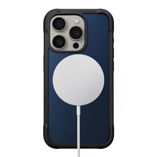 Husa NOMAD Rugged MagSafe compatibila cu iPhone 15 Pro Blue (iPhone 15 Pro, NM01638285) by www.silkase.ro