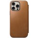 Husa din piele naturala NOMAD Leather Folio MagSafe compatibila cu iPhone 16 Pro Max Tan (iPhone 16 Pro Max, NM01673385) by www.silkase.ro