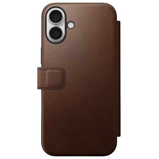 Husa din piele naturala NOMAD Leather Folio MagSafe compatibila cu iPhone 16 Plus Brown (Nomad, iPhone 16 Plus) by www.silkase.ro Husa din piele naturala NOMAD Leather Folio MagSafe compatibila cu iPhone 16 Plus Brown (iPhone 16 Plus, NM01681885) by www.silkase.ro