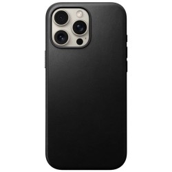 Husa din piele naturala NOMAD Modern Leather MagSafe compatibila cu iPhone 16 Pro Max Black