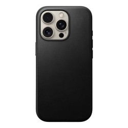 Husa din piele naturala NOMAD Modern Leather MagSafe compatibila cu iPhone 16 Pro Black