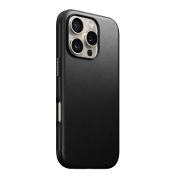 Husa din piele naturala NOMAD Modern Leather MagSafe compatibila cu iPhone 16 Pro Black Husa din piele naturala NOMAD Modern Leather MagSafe compatibila cu iPhone 16 Pro Black