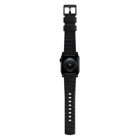 NOMAD Curea Piele Active Rezistentă la Apă Apple Watch 49/46/45/44/42mm (Ultra 3-1/Seria 11-1/SE), Black/Black (Ingredi, NM1A41BNW0) by www.silkase.ro