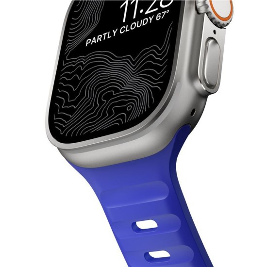 Curea Nomad Sport Strap pentru Apple Watch 49/46/45/44 mm Albastru (Ingredi, NM018607858) by www.silkase.ro