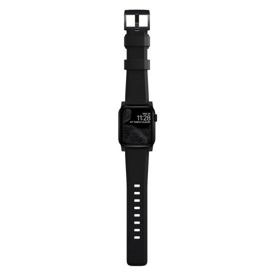 Curea Smartwatch, Nomad, Pentru Apple Watch 44/42 mm, Negru (Ingredi, NM1A41BN00) by www.silkase.ro