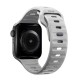 Curea rezistenta la apa NOMAD Sport Strap compatibila cu Apple Watch 4/5/6/7/8/SE/Ultra 42/44/45/49mm, M/L, Gri (Ingredi, NM01958185) by www.silkase.ro