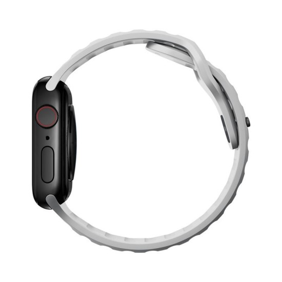 NOMAD Curea Sport Strap Rezistentă la Apă Apple Watch 42/41/40/38mm (Seria 11-1/SE), Grey (Ingredi, NM01959885) by www.silkase.ro