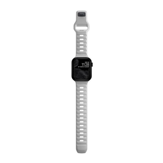 NOMAD Curea Sport Strap Rezistentă la Apă Apple Watch 42/41/40/38mm (Seria 11-1/SE), Grey (Ingredi, NM01959885) by www.silkase.ro