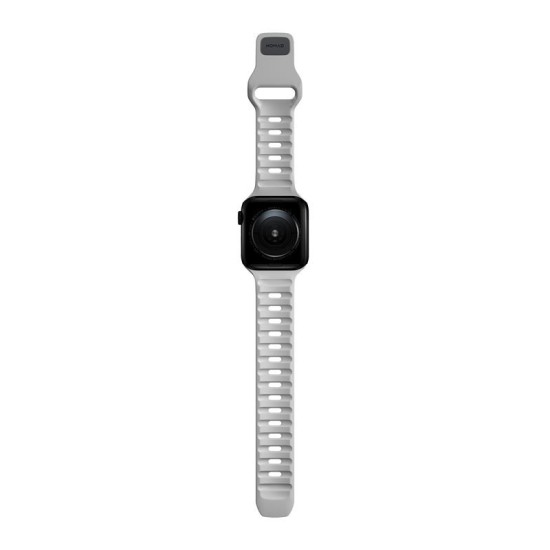 NOMAD Curea Sport Strap Rezistentă la Apă Apple Watch 42/41/40/38mm (Seria 11-1/SE), Grey (Ingredi, NM01959885) by www.silkase.ro