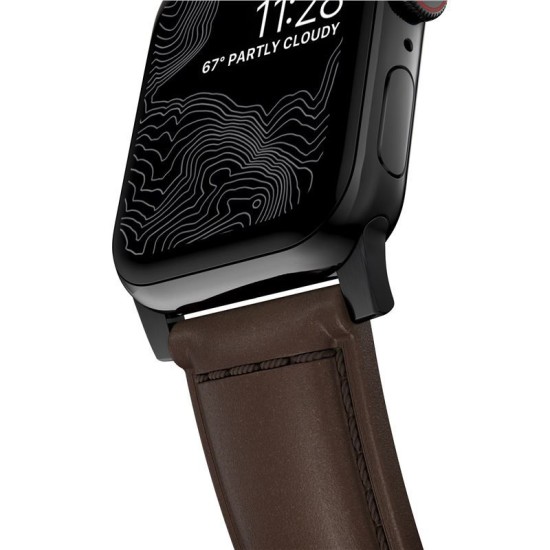 Curea din piele naturala NOMAD Traditional Band compatibila cu Apple Watch 4/5/6/7/8/SE/Ultra 42/44/45/49mm Brown/Black (Nomad, Ingredi) by www.silkase.ro Curea din piele naturala NOMAD Traditional Band compatibila cu Apple Watch 4/5/6/7/8/SE/Ultra 42/44/45/49mm Brown/Black (Ingredi, NM1A4RBT00) by www.silkase.ro