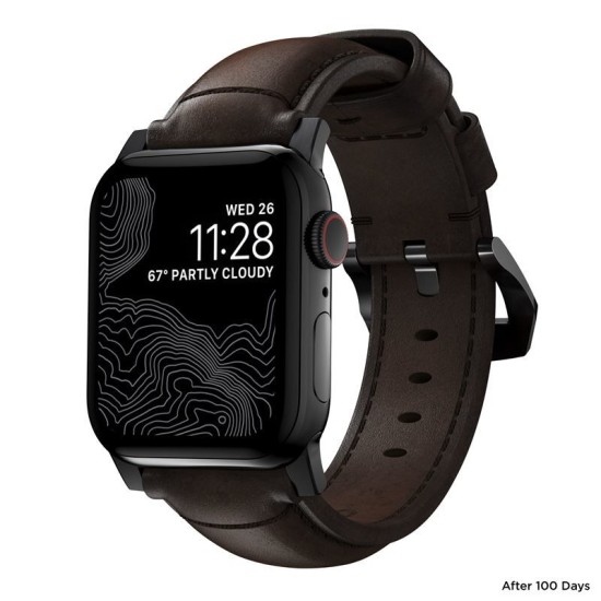 Curea din piele naturala NOMAD Traditional Band compatibila cu Apple Watch 4/5/6/7/8/SE/Ultra 42/44/45/49mm Brown/Black (Nomad, Ingredi) by www.silkase.ro Curea din piele naturala NOMAD Traditional Band compatibila cu Apple Watch 4/5/6/7/8/SE/Ultra 42/44/45/49mm Brown/Black (Ingredi, NM1A4RBT00) by www.silkase.ro