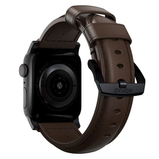 Curea din piele naturala NOMAD Traditional Band compatibila cu Apple Watch 4/5/6/7/8/SE/Ultra 42/44/45/49mm Brown/Black (Nomad, Ingredi) by www.silkase.ro Curea din piele naturala NOMAD Traditional Band compatibila cu Apple Watch 4/5/6/7/8/SE/Ultra 42/44/45/49mm Brown/Black (Ingredi, NM1A4RBT00) by www.silkase.ro
