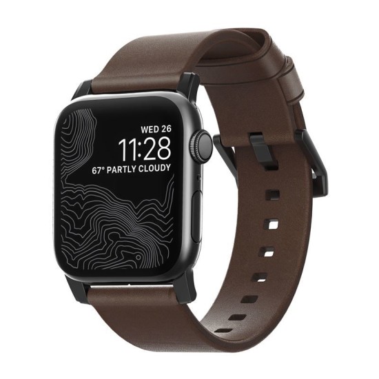 Curea smartwatch, Nomad, Horween Modern, Pentru Apple Watch 1/2/3/4, 44/42 mm, Maro (Nomad, Ingredi) by www.silkase.ro Curea smartwatch, Nomad, Horween Modern, Pentru Apple Watch 1/2/3/4, 44/42 mm, Maro (Ingredi, NM1A4RBM00) by www.silkase.ro
