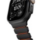 Curea Nomad Stratos Band, Black Titanium & Ultra Orange FKM, pentru Apple Watch 45/46/49mm (Ingredi, NM011116858) by www.silkase.ro
