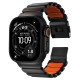Curea Nomad Stratos Band, Black Titanium & Ultra Orange FKM, pentru Apple Watch 45/46/49mm (Ingredi, NM011116858) by www.silkase.ro