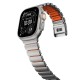 Curea Nomad Stratos pentru Apple Watch 45/46/49mm, Natural Titanium & Ultra Orange FKM Curea Nomad Stratos pentru Apple Watch 45/46/49mm, Natural Titanium & Ultra Orange FKM (Ingredi, NM011123858) by www.silkase.ro