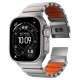 Curea Nomad Stratos pentru Apple Watch 45/46/49mm, Natural Titanium & Ultra Orange FKM Curea Nomad Stratos pentru Apple Watch 45/46/49mm, Natural Titanium & Ultra Orange FKM (Ingredi, NM011123858) by www.silkase.ro