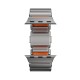 Curea Nomad Stratos pentru Apple Watch 45/46/49mm, Natural Titanium & Ultra Orange FKM Curea Nomad Stratos pentru Apple Watch 45/46/49mm, Natural Titanium & Ultra Orange FKM (Ingredi, NM011123858) by www.silkase.ro