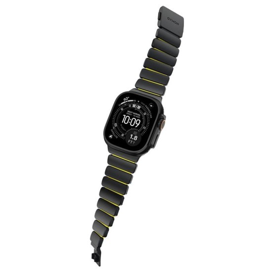Curea Nomad Stratos Band, Black Titanium Volt FKM, Apple Watch 45/46/49mm (Ingredi, NM011130858) by www.silkase.ro