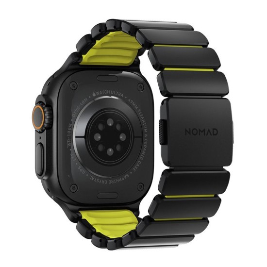 Curea Nomad Stratos Band, Black Titanium Volt FKM, Apple Watch 45/46/49mm (Ingredi, NM011130858) by www.silkase.ro