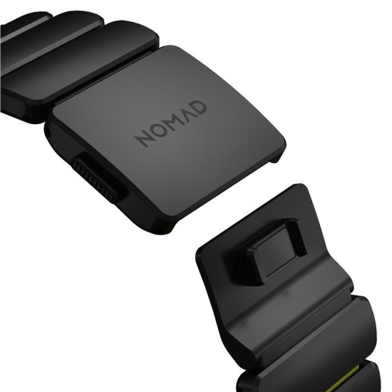 Curea Nomad Stratos Band, Black Titanium Volt FKM, Apple Watch 45/46/49mm (Ingredi, NM011130858) by www.silkase.ro