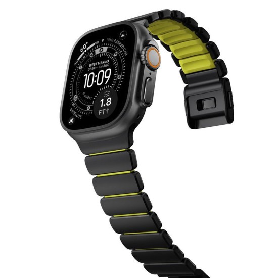 Curea Nomad Stratos Band, Black Titanium Volt FKM, Apple Watch 45/46/49mm (Ingredi, NM011130858) by www.silkase.ro