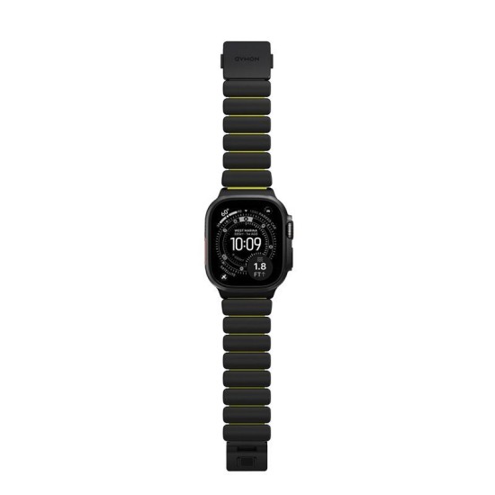 Curea Nomad Stratos Band, Black Titanium Volt FKM, Apple Watch 45/46/49mm (Ingredi, NM011130858) by www.silkase.ro