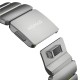 Curea Nomad Stratos Band pentru Apple Watch 45/46/49mm, Natural Titanium / Volt FKM (Ingredi, NM011147858) by www.silkase.ro