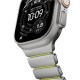 Curea Nomad Stratos Band pentru Apple Watch 45/46/49mm, Natural Titanium / Volt FKM (Ingredi, NM011147858) by www.silkase.ro