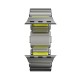 Curea Nomad Stratos Band pentru Apple Watch 45/46/49mm, Natural Titanium / Volt FKM (Ingredi, NM011147858) by www.silkase.ro