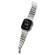 Curea Nomad Stratos Band pentru Apple Watch 45/46/49mm, Natural Titanium / Volt FKM (Ingredi, NM011147858) by www.silkase.ro