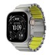 Curea Nomad Stratos Band pentru Apple Watch 45/46/49mm, Natural Titanium / Volt FKM (Ingredi, NM011147858) by www.silkase.ro