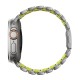 Curea Nomad Stratos Band pentru Apple Watch 45/46/49mm, Natural Titanium / Volt FKM (Ingredi, NM011147858) by www.silkase.ro