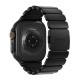 Curea Nomad Stratos pentru Apple Watch 45/46/49mm, Titan și FKM, Black (Ingredi, NM011154858) by www.silkase.ro