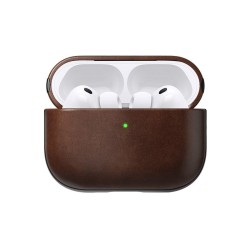 Husa de protectie din piele Horween Nomad Modern pentru Airpods Pro 3, maro rustic