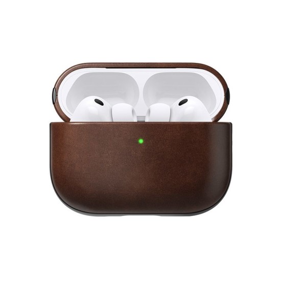 Husa de protectie din piele Horween Nomad Modern pentru Airpods Pro 3, maro rustic (Nomad, Ingredi) by www.silkase.ro Husa de protectie din piele Horween Nomad Modern pentru Airpods Pro 3, maro rustic (Pro 3, NM011284858) by www.silkase.ro
