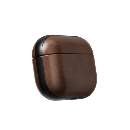 Husa de protectie din piele Horween Nomad Modern pentru Airpods Pro 3, maro rustic (Nomad, Ingredi) by www.silkase.ro Husa de protectie din piele Horween Nomad Modern pentru Airpods Pro 3, maro rustic (Pro 3, NM011284858) by www.silkase.ro