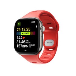 NOMAD Brățară Sport Tempo Apple Watch 42/41/40/38mm (Seria 11/SE), Roșu Corai (Crush)