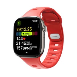 NOMAD Brățară Sport Tempo Apple Watch 49/46/45/44mm (Ultra 3-1/Seria 11), Roșu Corai (Crush)