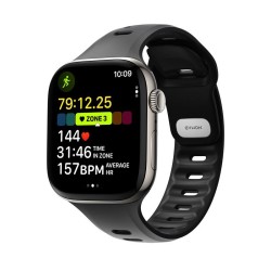 NOMAD Brățară Sport Tempo Apple Watch 49/46/45/44mm (Ultra 3-1/Seria 11), Neagră