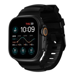 NOMAD Brățară Rocky Point Apple Watch 49/46/45/44mm (Ultra 3-1/Seria 11), Negru Carbon