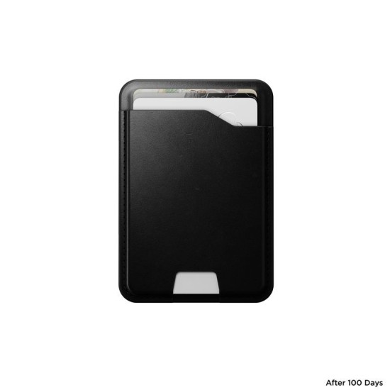 Portofel magnetic din piele Nomad cu localizare Find My, negru (Localizatoare și SmartTags, NM011741858) by www.silkase.ro