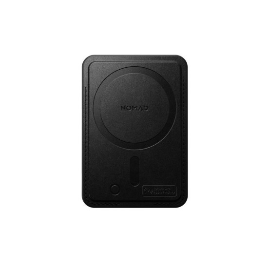 Portofel magnetic din piele Nomad cu localizare Find My, negru (Localizatoare și SmartTags, NM011741858) by www.silkase.ro