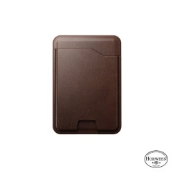 Portofel magnetic din piele Nomad cu localizare Find My, maro