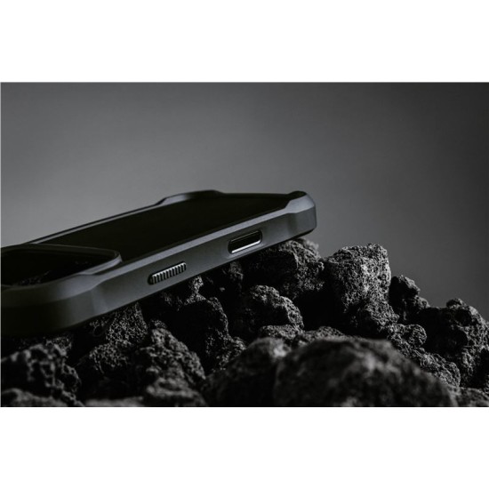 Husa de protectie robusta din piele Horween Nomad Rugged pentru iPhone 17 Pro Max, neagra (iPhone 17 Pro Max, NM011789858) by www.silkase.ro